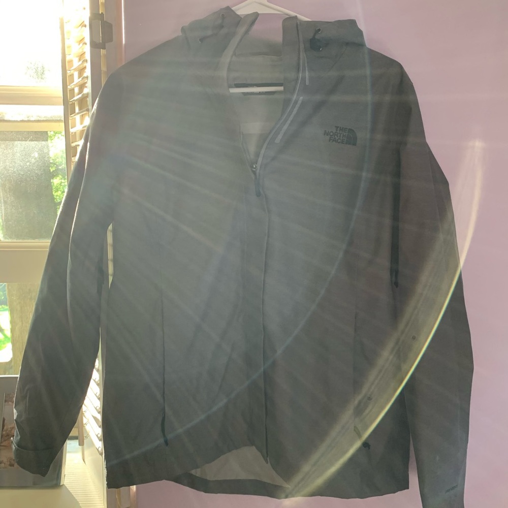 Grey North Face Women’s Rain Jacket Size M